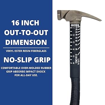 Boss Hammer 22 oz. Premium 4340 Steel Hammer with Tough
